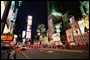 Times Square in New York bei Nacht