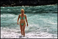 Nicole an der Playa Chica