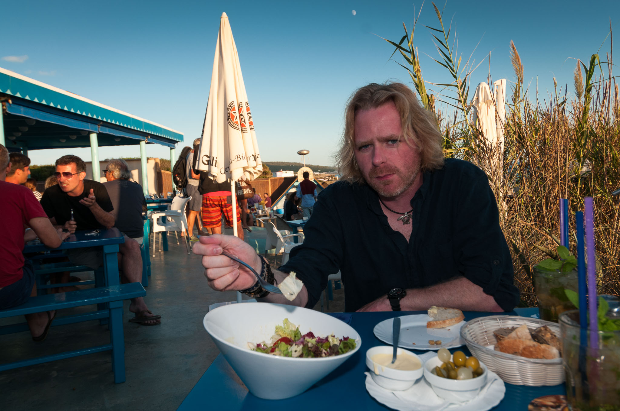 "Blue Bar" an der Playa Migjorn