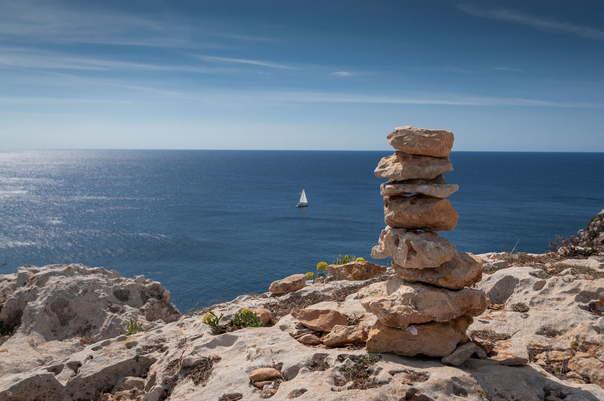 Steintürmchen am Cap de Barbária