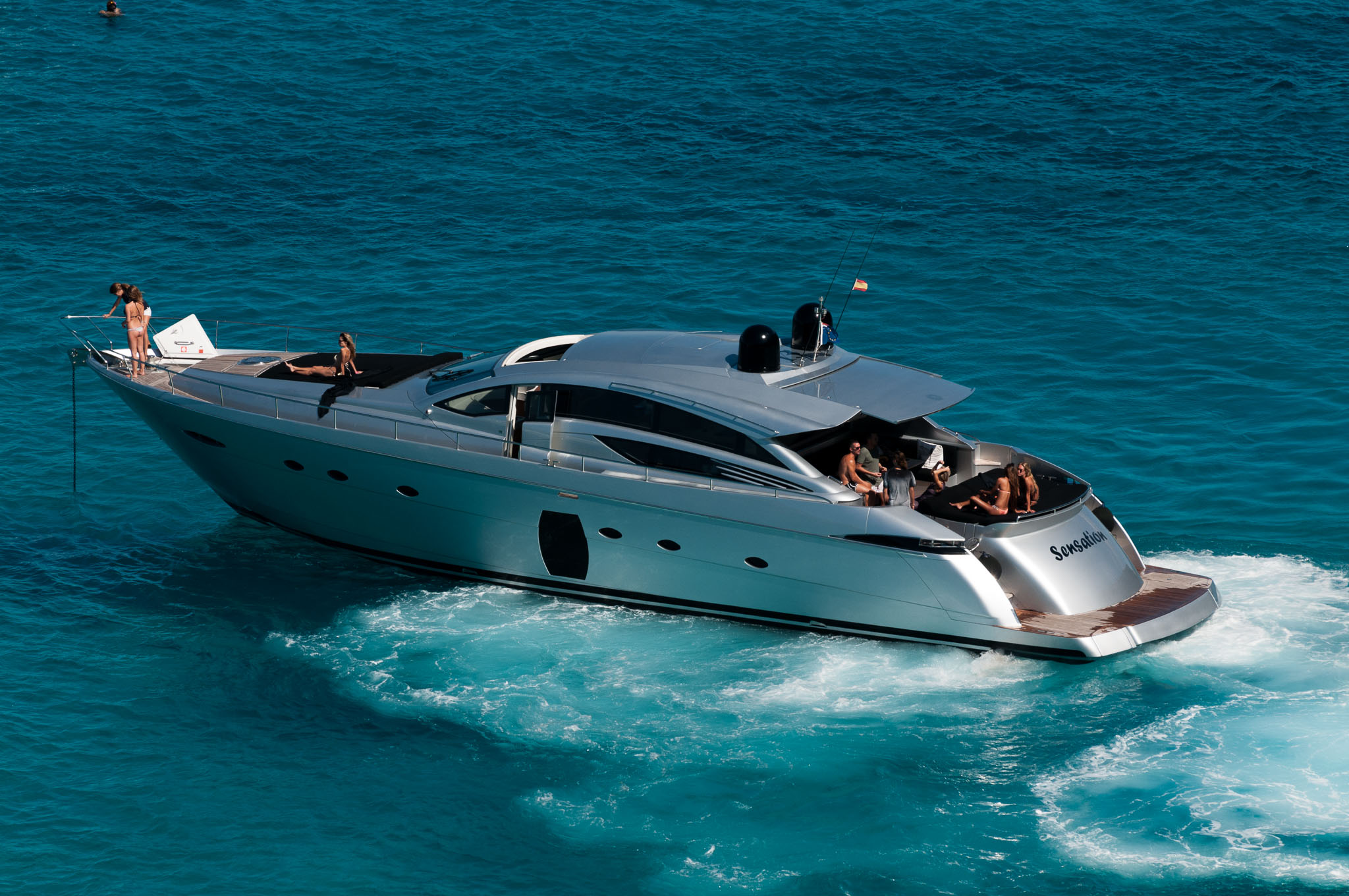 Yacht vor "Racó de ses pedreres" & "Racó de sa pujada"