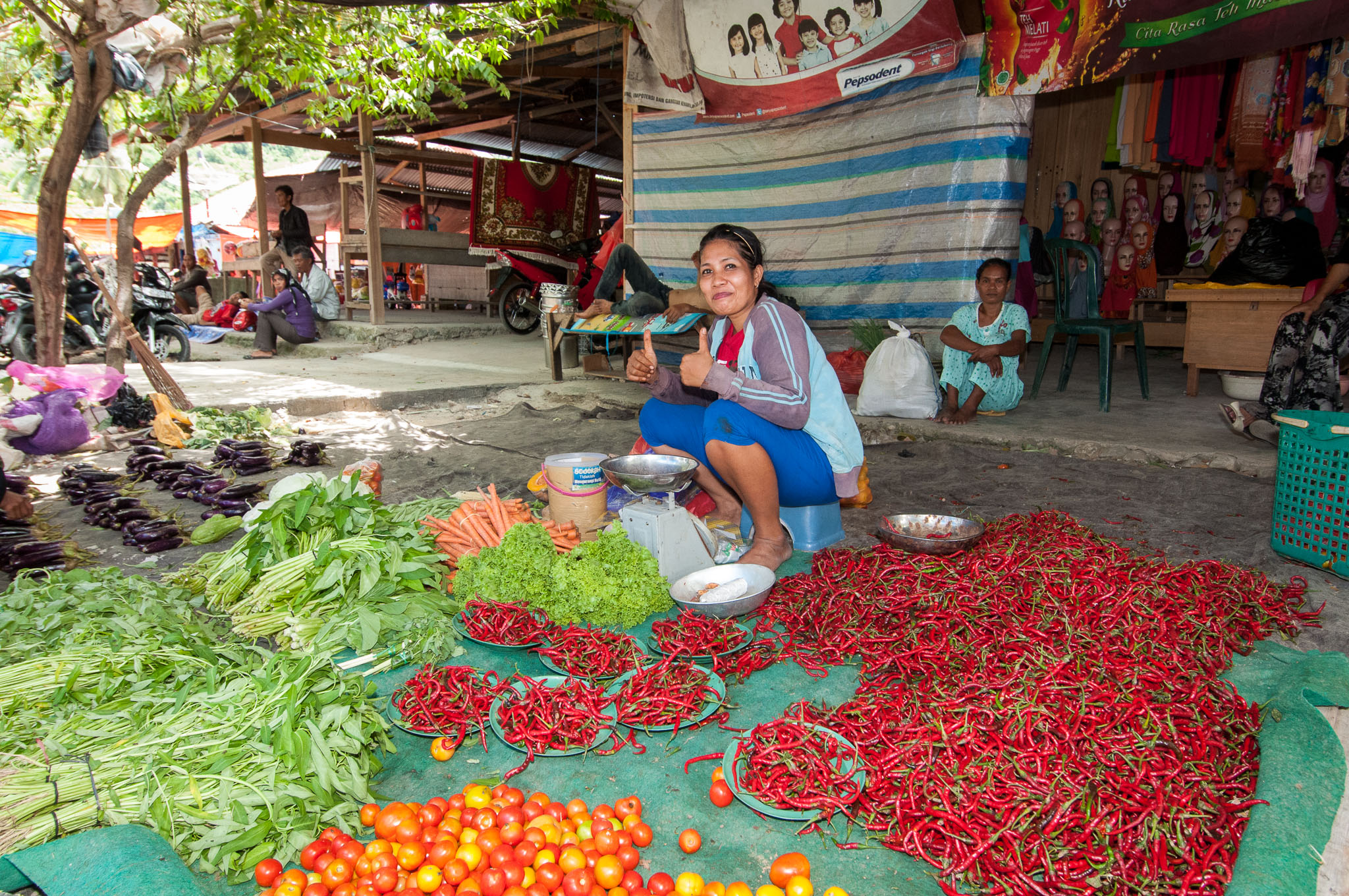 Auf dem Markt in Donggala
